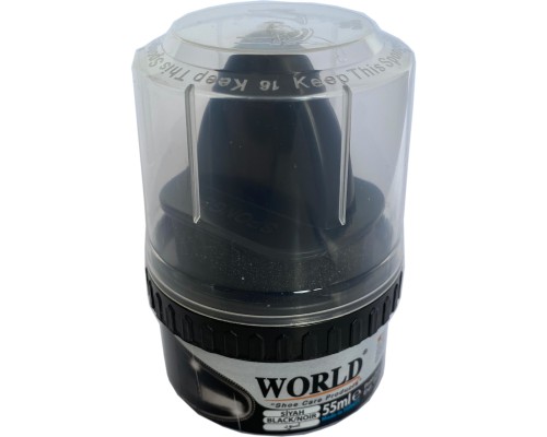 WORLD 55 ML SİYAH AYAKKABI BOYASI