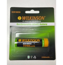 Wilkinson 3.7 Volt 18650 Şarjlı Pil