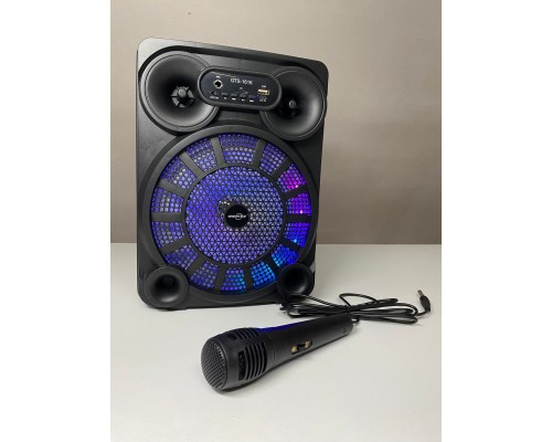 GTS-1616 8 İNCH MİKROFONLU RGB LED PANELLİ HOPARLÖR